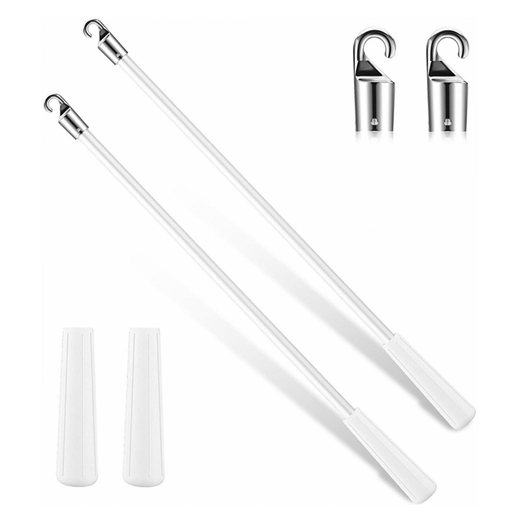 30 Cm/12 Zoll Lange Pvc-jalousienstange, Weiße Vertikaljalousienstange, Fensteröffnerzubehör