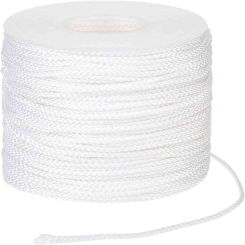 50 Meter Weiße Zugschnur, 1,8 Mm, Als Gardinenzubehör Ab Lager Verfügbar.