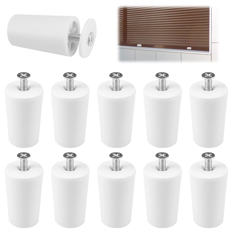 Bevorzugte Rollladenstopper Für Den Außenhandel, 40 Mm, 10er-packung, Überrollschutz Mit Schrauben, Weiße Schutzbaugruppe.