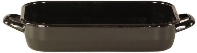 Vierkantpfanne 26x18,5x6cm emailliert schwarz