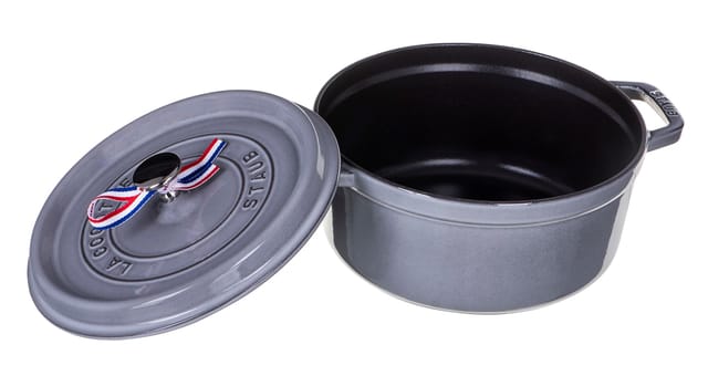 Staub - Cocotte rund Graphitgrau 24 cm