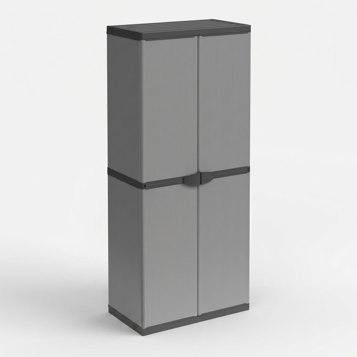Kunstharzschrank Mit 2 Türen Und 4 Böden Für Innen- Und Außenbereich Modular System
