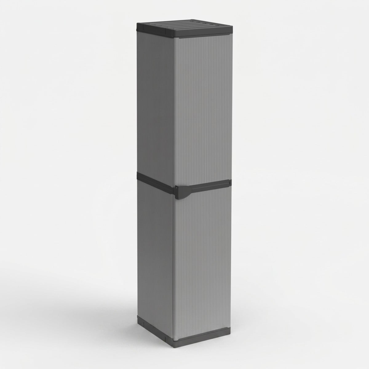Kunstharzschrank Mit 4 Ebenen Und 1 Tür Für Innen- Und Außenbereich Modular System