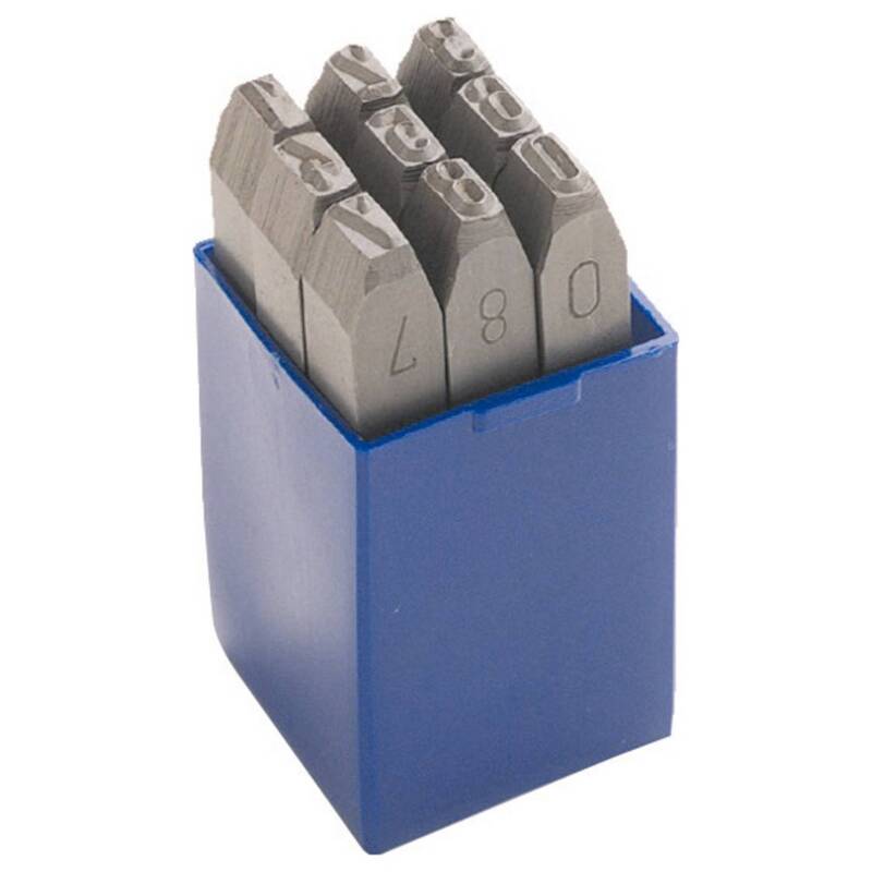 [gebraucht] B-ware Alarm Schlagzahlensatz Zahlen Set Werkzeuge Gravur Ziffern Werkstücke Din 1451