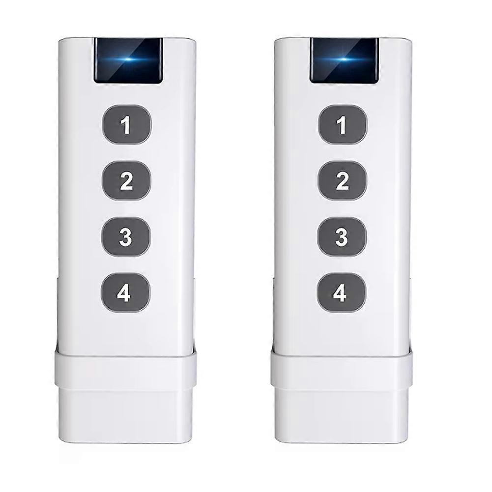Set Aus 2 Tuya Zigbee Steuergeräten, Intelligenten Drahtlosen Szenenschaltern, 4-tasten-handfernbedienungen Für Ein Vernetztes Zuhause.