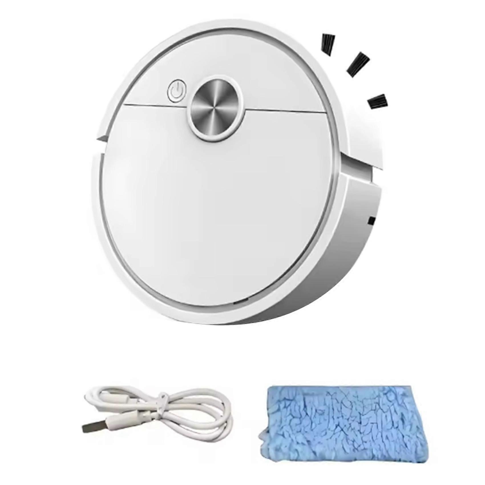 Intelligenter Saugroboter Mit 4000 Pa Starker Saugkraft, Ideal Für Hartböden, Tierhaare Und Teppiche (weiß).