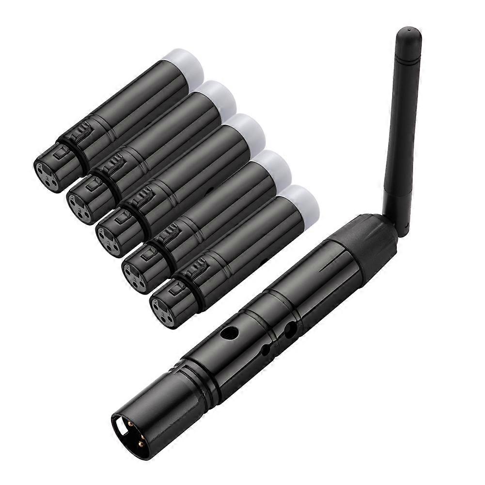 Dmx512 2,4 Ghz Ism Xlr Funkcontroller, Langstrecken-transceiver, 1t5r Dmx-beleuchtung Für Dj-partys, Eu-stecker