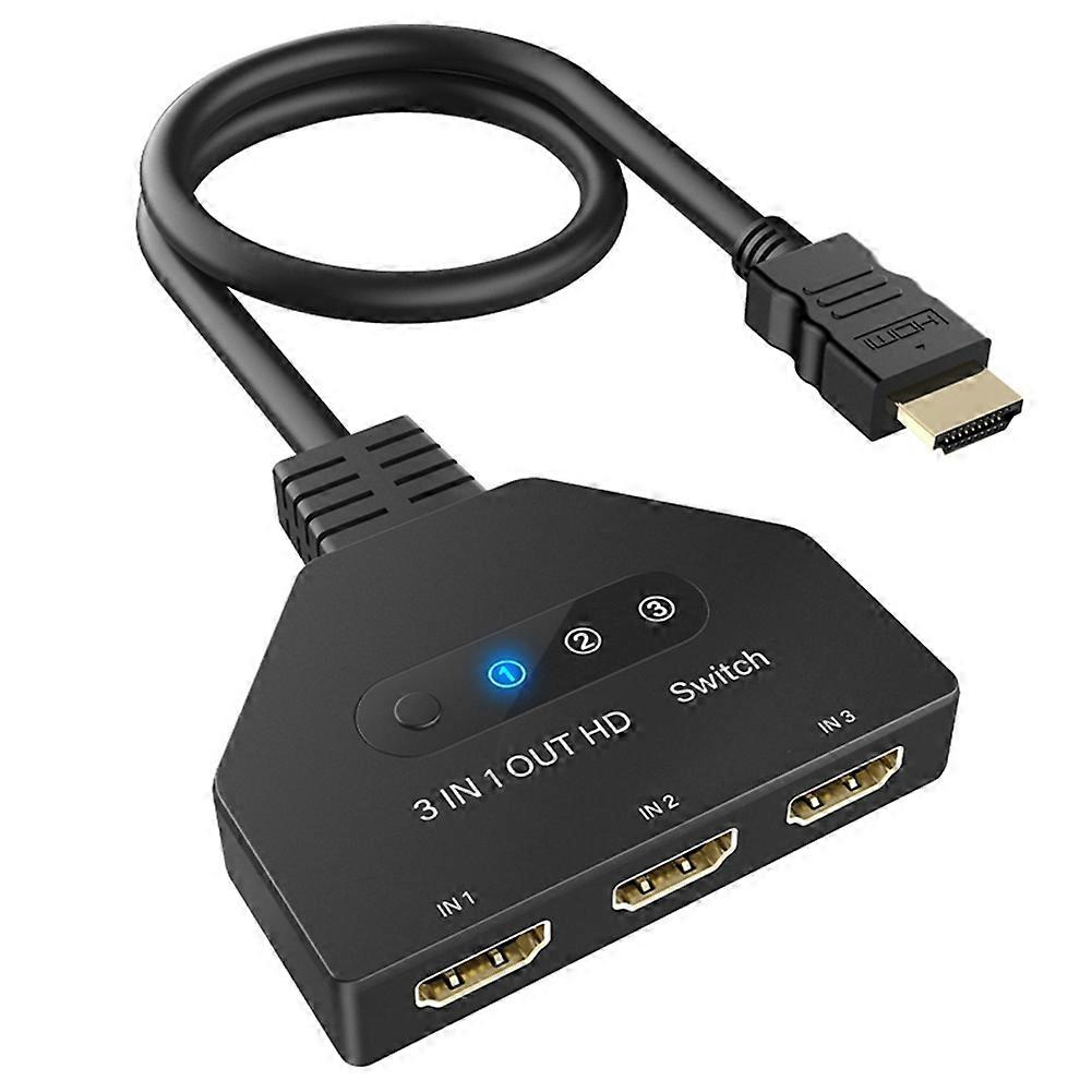 Integrierter Hdmi-kompatibler 3-in/1-out-switch, 4k-30hz-hd-monitor-splitter, Bildschirmerweiterung, Signalverteilung