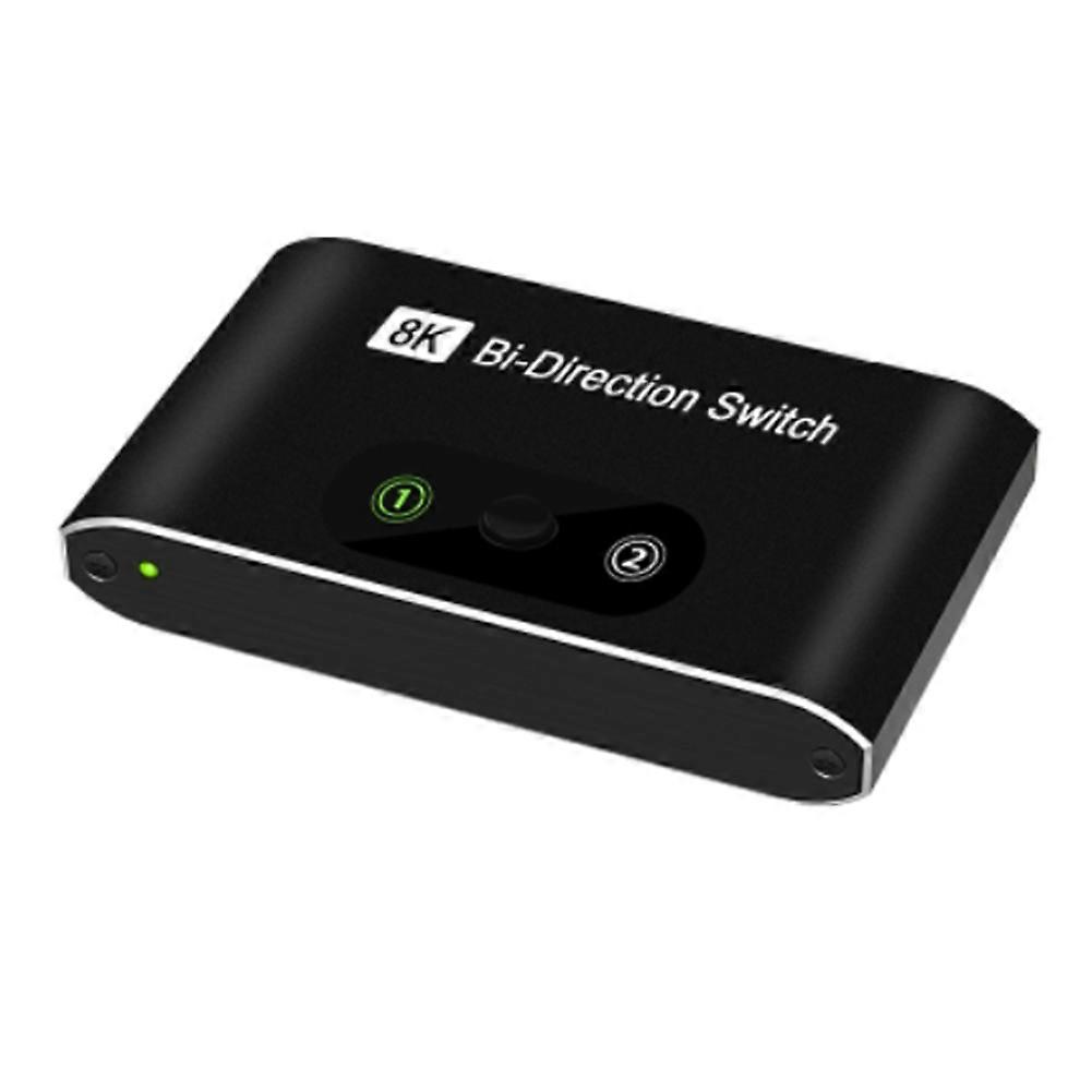 2-port (2 Eingänge/1 Ausgang) 8k 60hz Hdmi-switch, Kompatibel Mit Laptops, Pcs, Monitoren, Fernsehern Oder Projektoren. Adapter