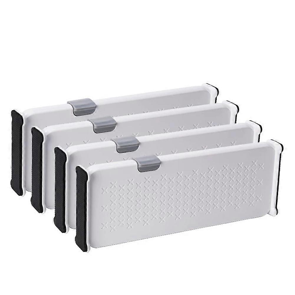 Set Aus 4 Verstellbaren Und Ausziehbaren Schubladeneinsätzen Für Effiziente Aufbewahrung Im Schlafzimmer, Badezimmer, In Der Küche Und Im Büro.