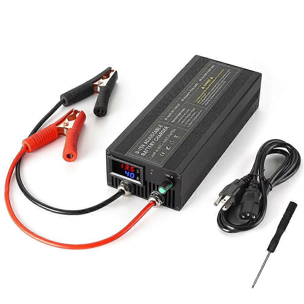 60a (0-15v) Schnellladegerät Für Lifepo4 Autobatterien, 12,6v Hochleistungsadapter, Us-stecker.