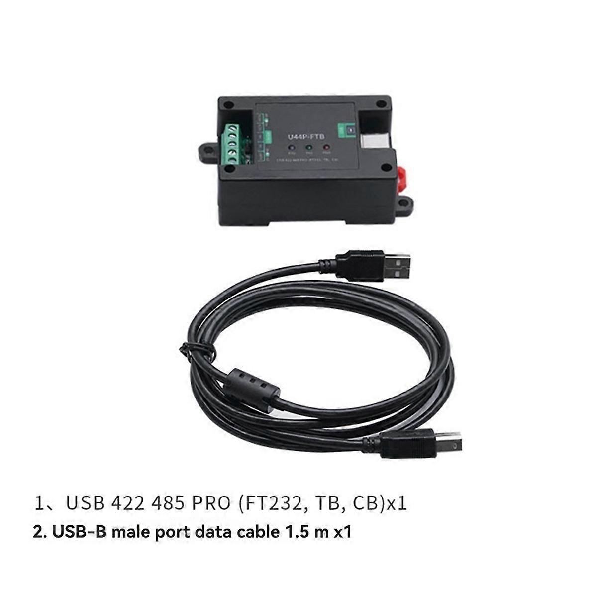 Serielles Port-konvertermodul Mit Db9-stecker Und Führungsschiene/usb-b-schnittstelle U44p-ftb Usb 422 485 Pro (ft232, Tb, Cb)