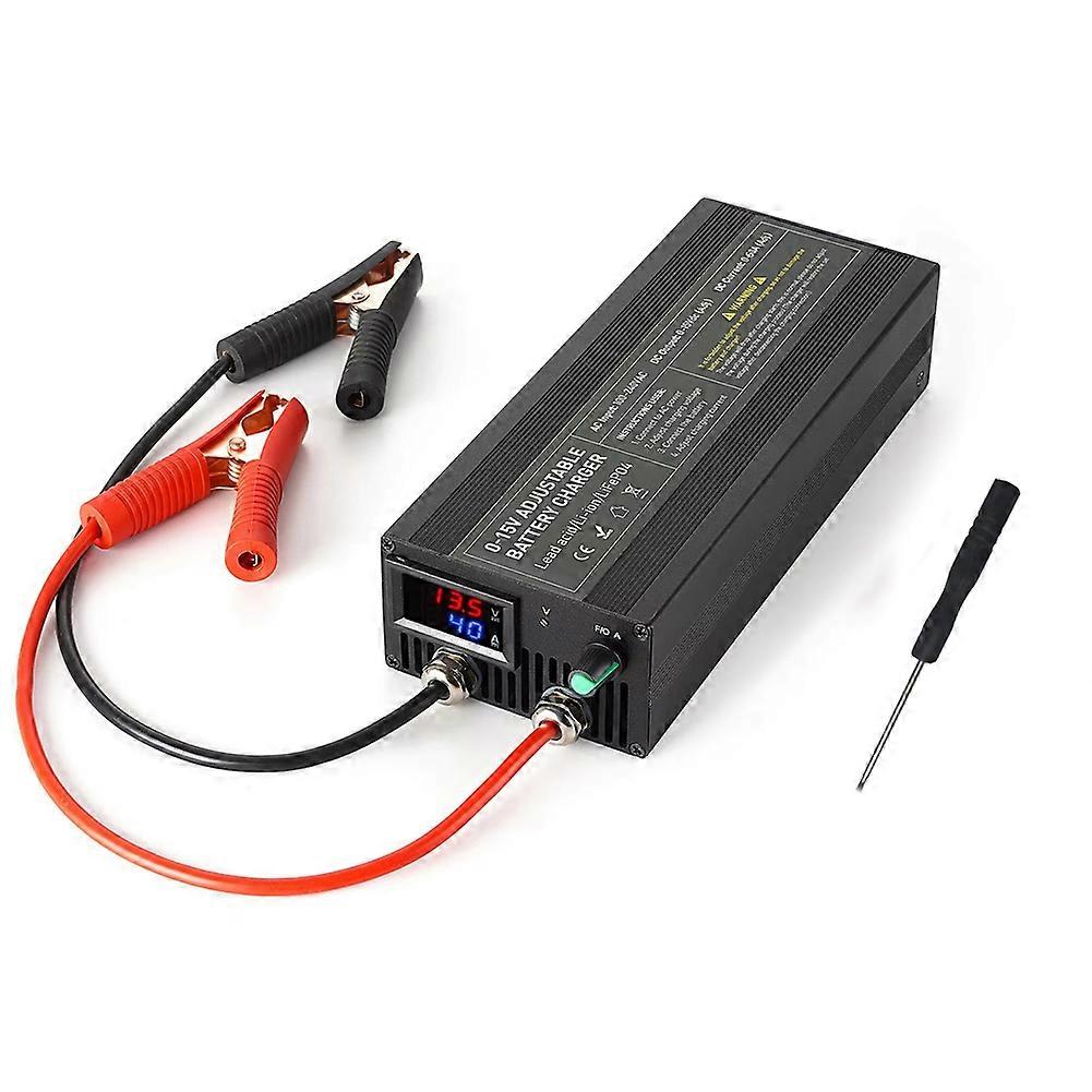 Schnellladegerät Für Lifepo4 60 A (0-15 V) Akku Mit 12,6 V Netzadapter Und Europäischem Stecker.