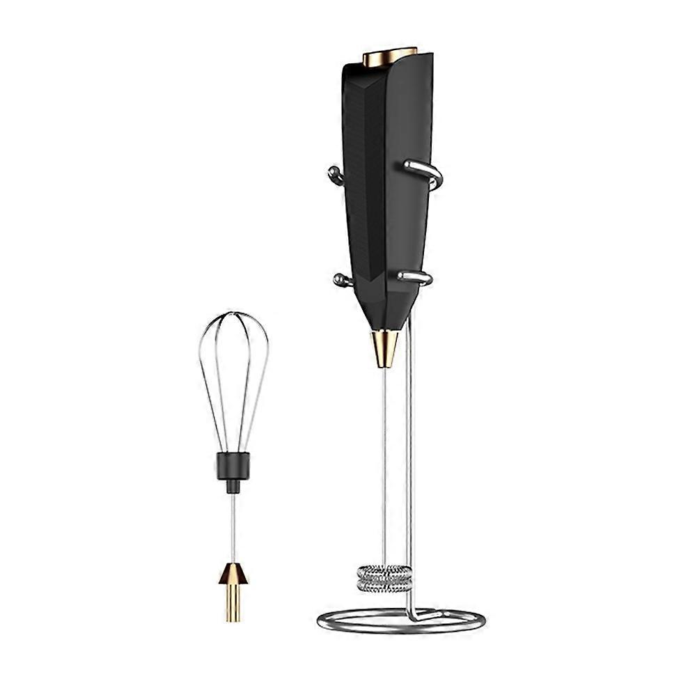 Elektrischer Schneebesen Für Den Hausgebrauch, Kleines Tragbares Modell, Mini-schneebesen Mit Ständer, Kabellos, Milchaufschäumer, Kleiner Schwarzer Mixer