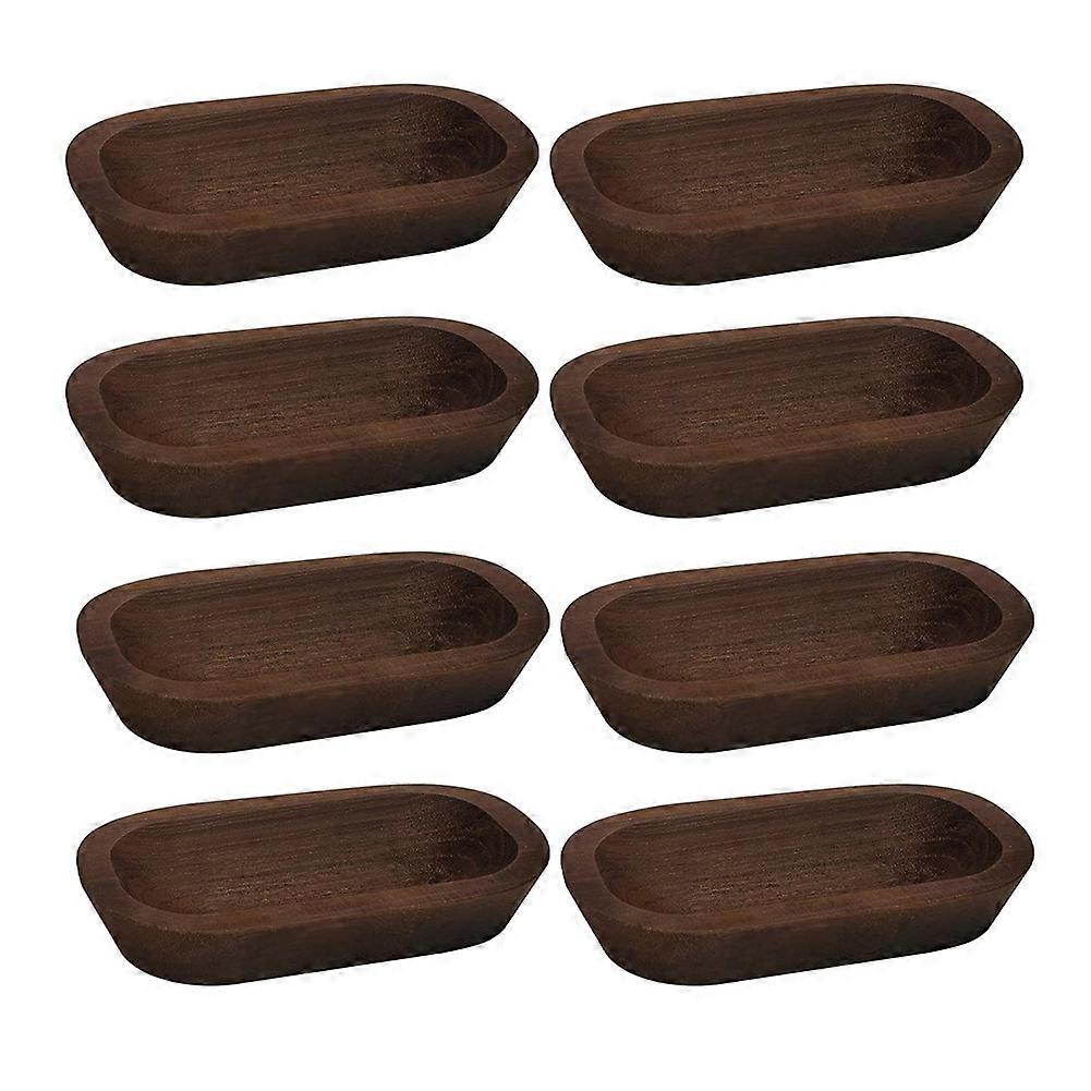 Set Aus 8 Handgeschnitzten Teigschalen Aus Holz Zur Herstellung Von Kerzen Und Brot.