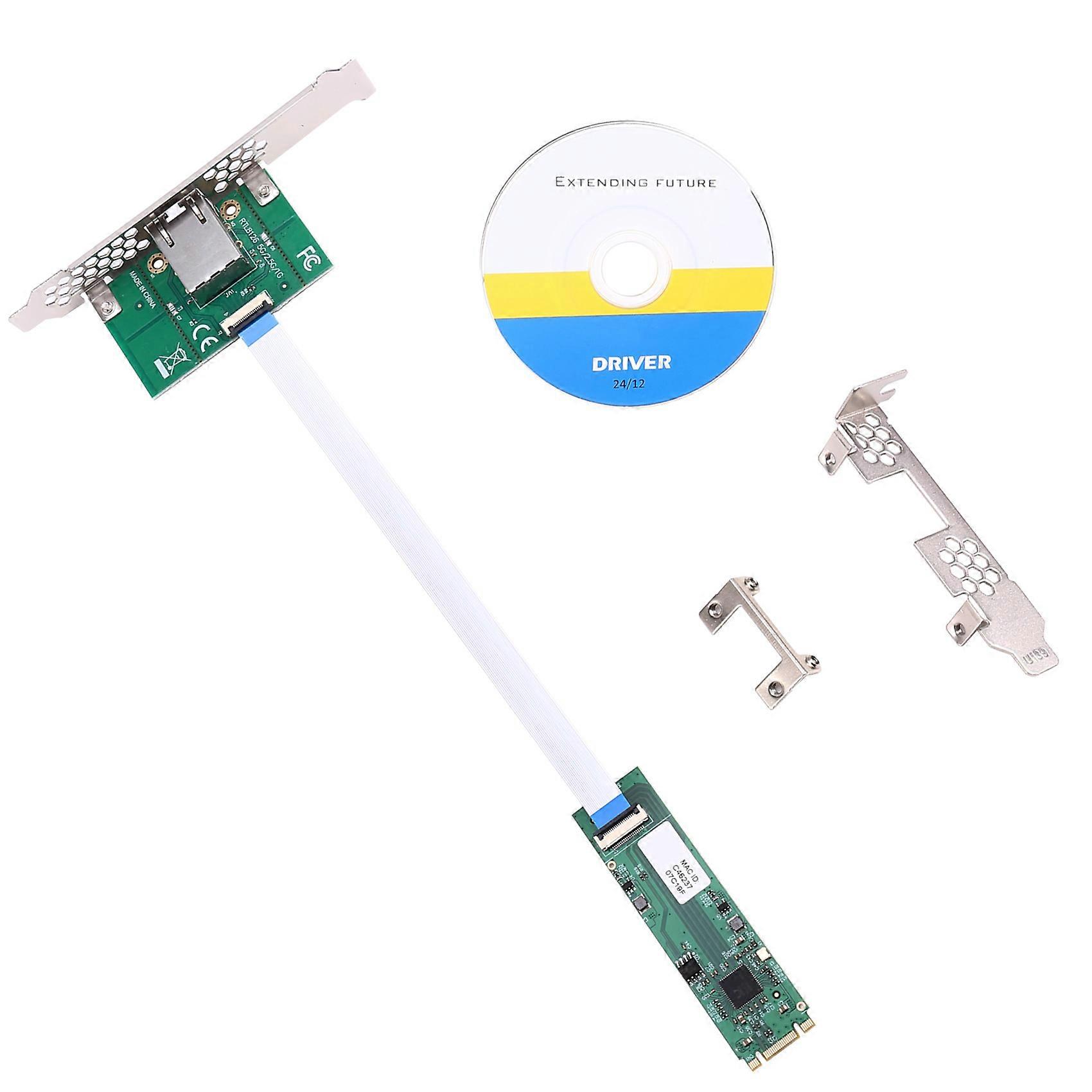 M.2 B+m Key Auf 5 Gbit/s Gigabit-ethernet-netzwerkkarte, Kabelgebundener Netzwerkadapter Mit Einem Port, Rtl8126-chip Für Windows 7/8/10