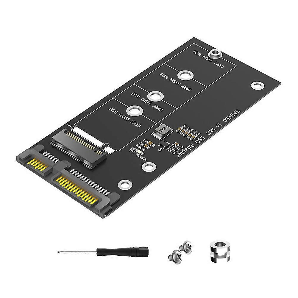 M.2-zu-sata-adapterkarte, M.2-ngff-zu-sata-b-key-ssd-konverter Für Ngff-m.2-ssds Der Typen 2280, 2260, 2242 Und 2230