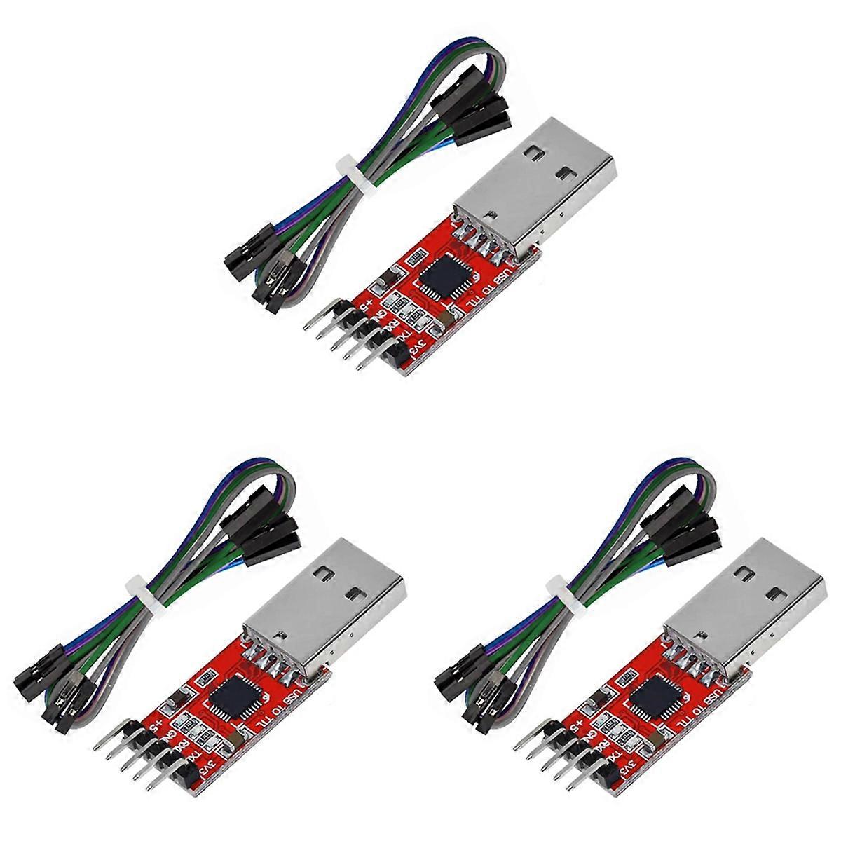 3er-pack Cp2102 5-pin Usb 2.0 Zu Ttl-seriell-adapter Usb-zu-ttl-seriell-konvertermodul Für 3,3-v- Und 5-v-uart