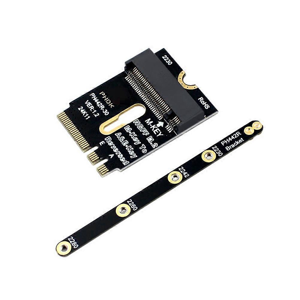 M.2 A+e Zu Nvme Ssd Adapter, Pcie 4.0 Erweiterungskarte Mit Wi-fi A/e Zu M Anschluss Für 2230, 2242, 2260 Und 2280 Nvme Ssds.