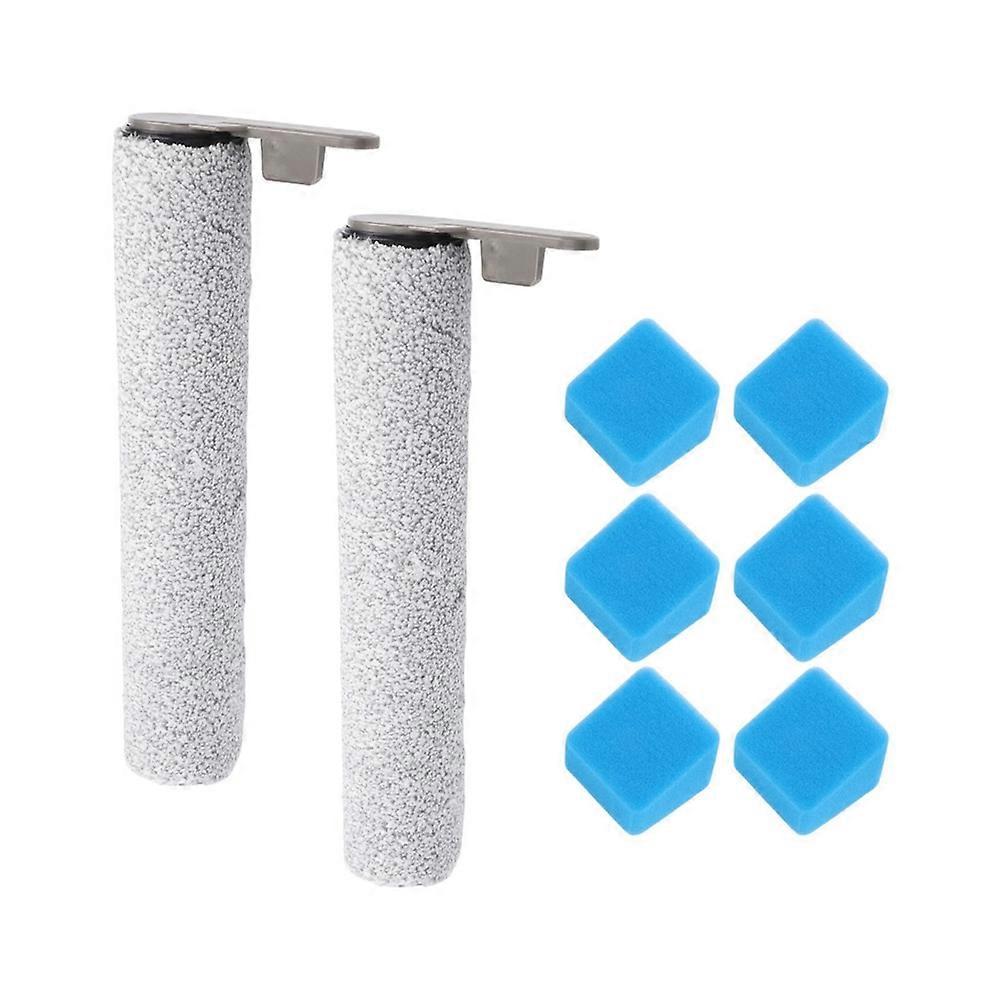 8-teiliges Set (walze, Bürste Und Schwamm) Für Die Jonr Ed12 Pro Scheuersaugmaschine: Ersatzteile (hauptbürste, Schwamm).