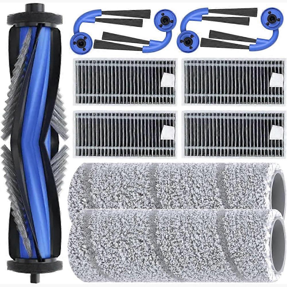 Ersatzteile Für Den Ecovacs Deebot X11 Omnicyclone Saugroboter: Hauptseitenbürste, Hepa-filter, Reinigungswalze.