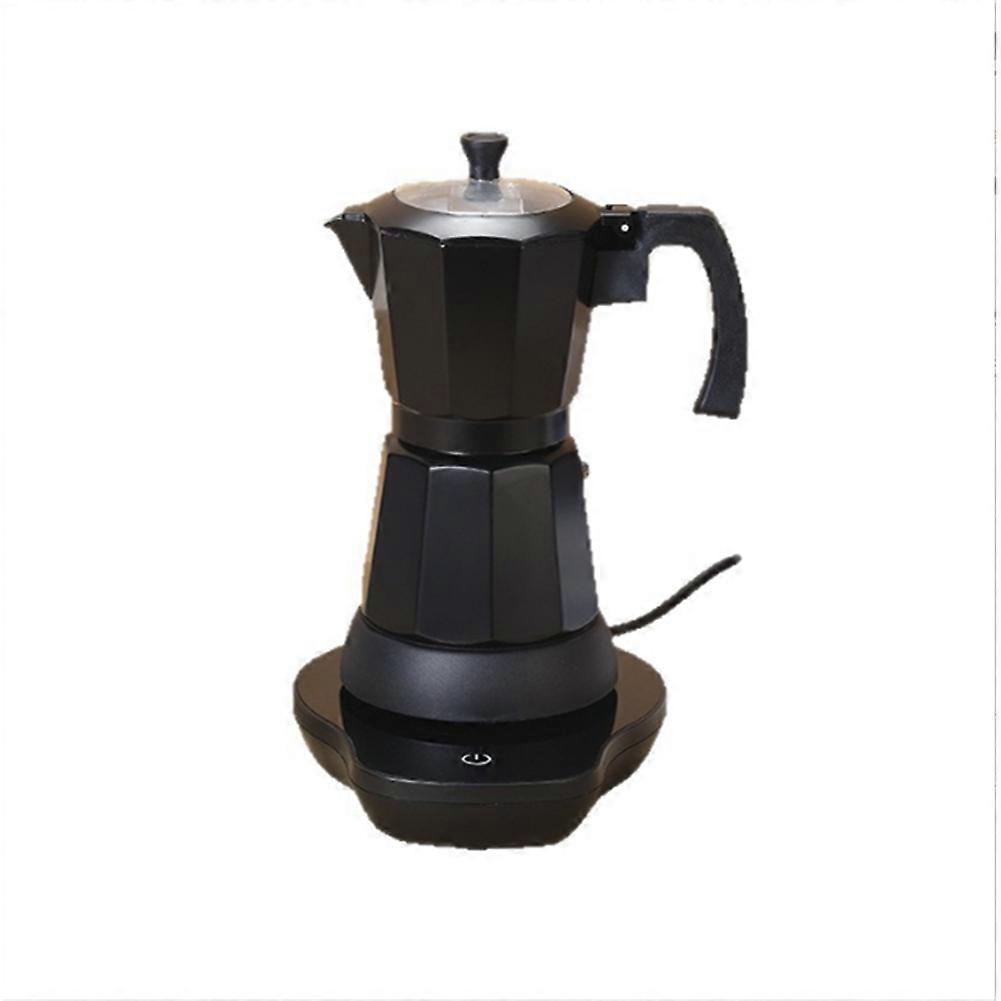Elektrische Espressomaschine, 6 Tassen, 300 Ml, Tragbar, Aluminium, Europäischer Stecker.