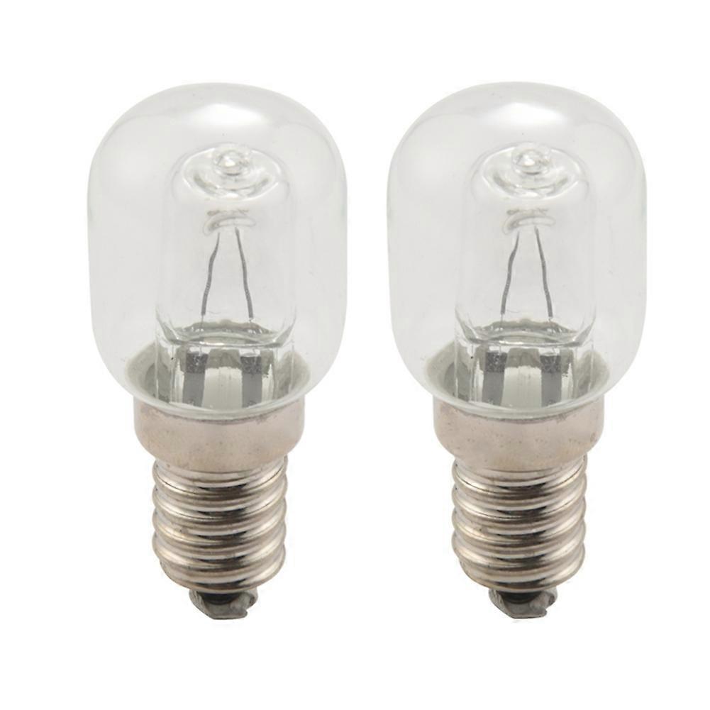 2er-pack E14 Hochtemperatur-halogenlampen (500 °c), 25 W, Für Dampfgarer, 250 V, Quarzglas