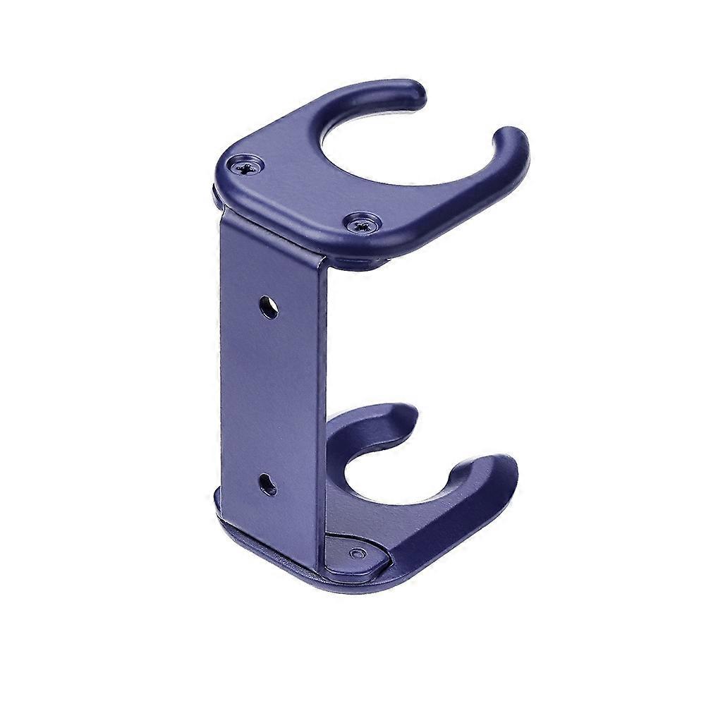 Wandmontierter Haartrocknerhalter Aus Metall Hd18 Mit Blauer Selbstklebebefestigung