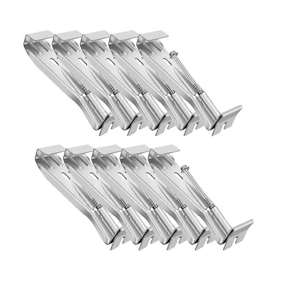 Packung Mit 10 5-zoll-dachrinnenhalterungen, Robuste Und Unsichtbare Befestigungen, Aluminium-dachrinnenhalterungen Für Die Dachrinnenreparatur