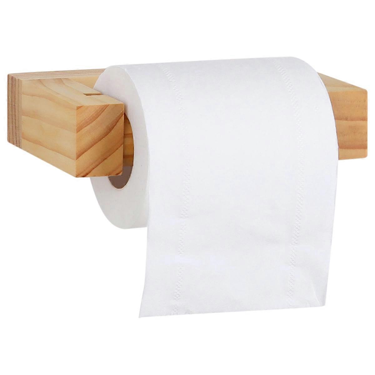 Quadratischer Toilettenpapierhalter Aus Holz Ohne Nägel, Badezimmeraccessoires, Papierhandtuchhalter, Küchenrollenhalter