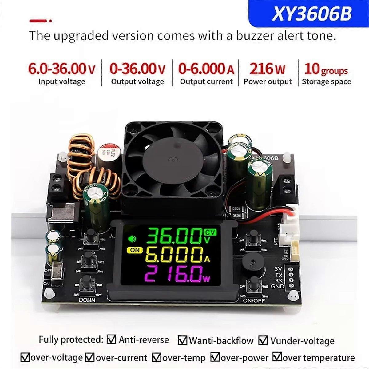 Xy3606b 216w Einstellbares Spannungsregler-netzteil + Ir-kit Buck-boost-dc-wandler Abwärts-spannungs-/strommodul