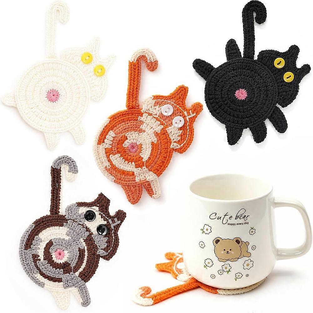 Set Mit 4 Untersetzern, Kleine Geschenke Für Frauen, Hübsche Untersetzer Zum Schutz Ihres Tisches, Geeignet Für Alle Arten Von Tassen.