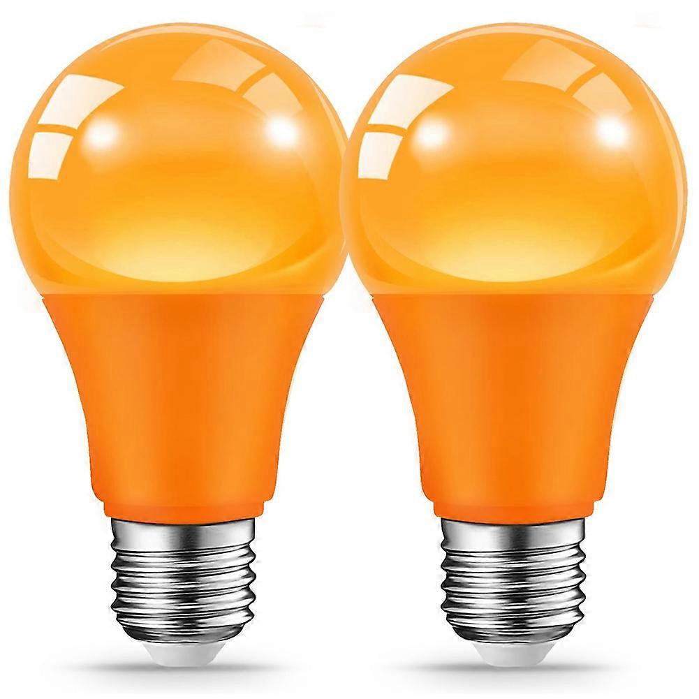 Packung Mit 2 Nicht Dimmbaren 9w E27 Led-lampen In Lila Für Innenbeleuchtung Und Partydekoration.