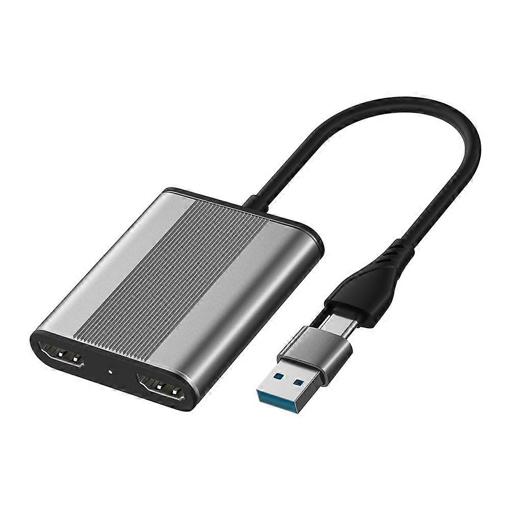 4-in-1-dockingstation Mit Usb-c-anschluss Und Zwei Hdmi-anschlüssen + Usb 3.0 Pd-adapter, Usb-c-hub-konverter Und Bildschirmspiegelungsgerät