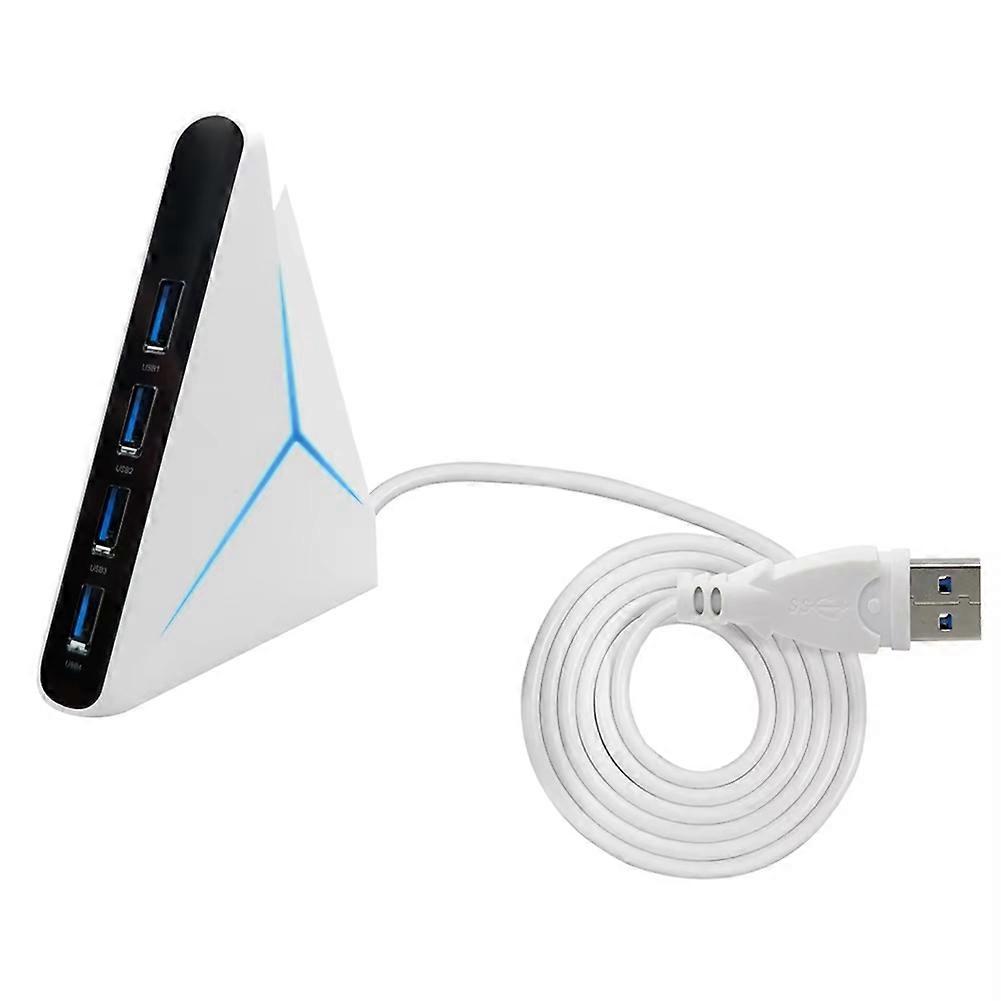 4-port Usb 3.0 Hub Mit Usb A 5 Gbit/s Anschlüssen, Splitter, Dockingstation Für Maus, Tastatur, Laptop Und Desktop-pc (b)