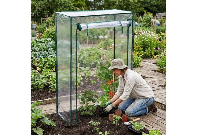 Tomatengewächshaus, Garten, Balkon, Foliengewächshaus Tomaten, hbt 150x100x50cm, Stahl, PVC-Folie, transparent - Relaxdays