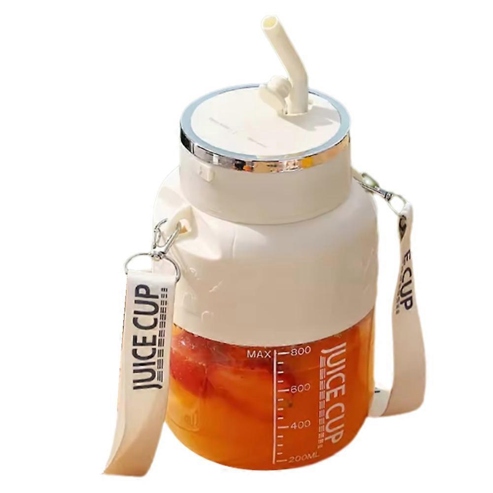 Tragbarer, Kabelloser Entsafter Mit 800-ml-becher, Elektrischer Zitruspresse Für Frisches Obst, Großem Fassungsvermögen Und 10 Edelstahlklingen, B