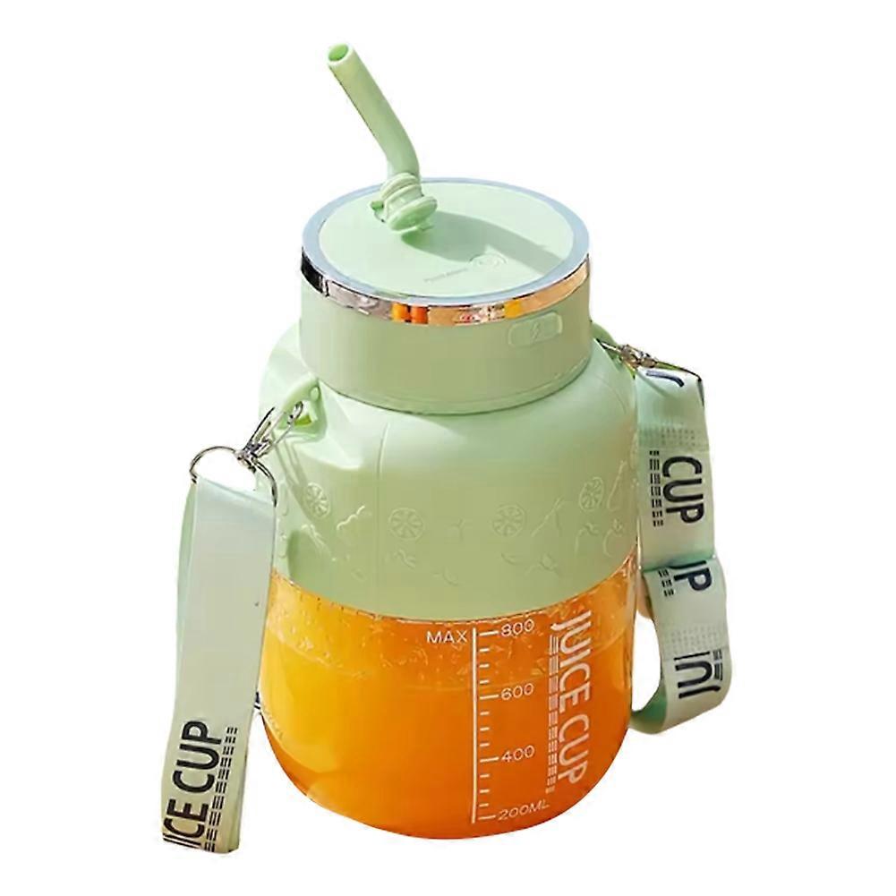 Tragbarer, Kabelloser Entsafter Mit 800-ml-becher, 10 Edelstahlklingen Und 10 Weiteren Klingen.
