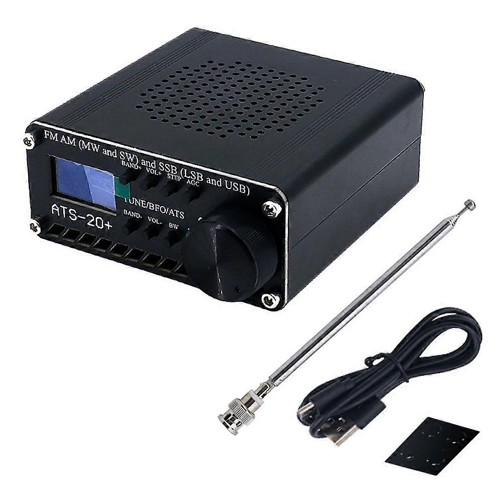 Ats-20+ Si4732 Erweiterter Multiband-radioempfänger, Fm, Am (mw Sw) Und Ssb (lsb Usb), Sdr Dsp Mit Antenne