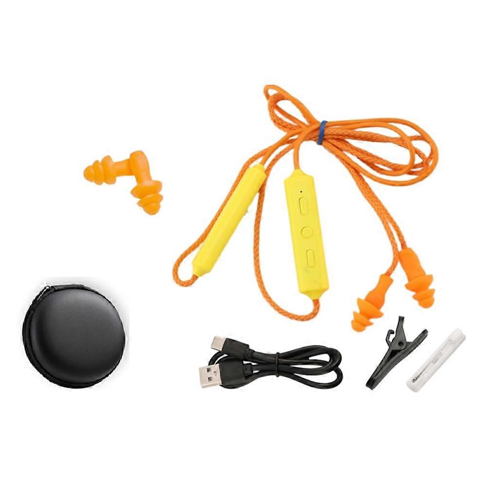 Ohrstöpsel- Und Bluetooth-headset-set Für Baustellen Und Laute Arbeitsumgebungen: Lärmreduzierung Und Gehörschutz.