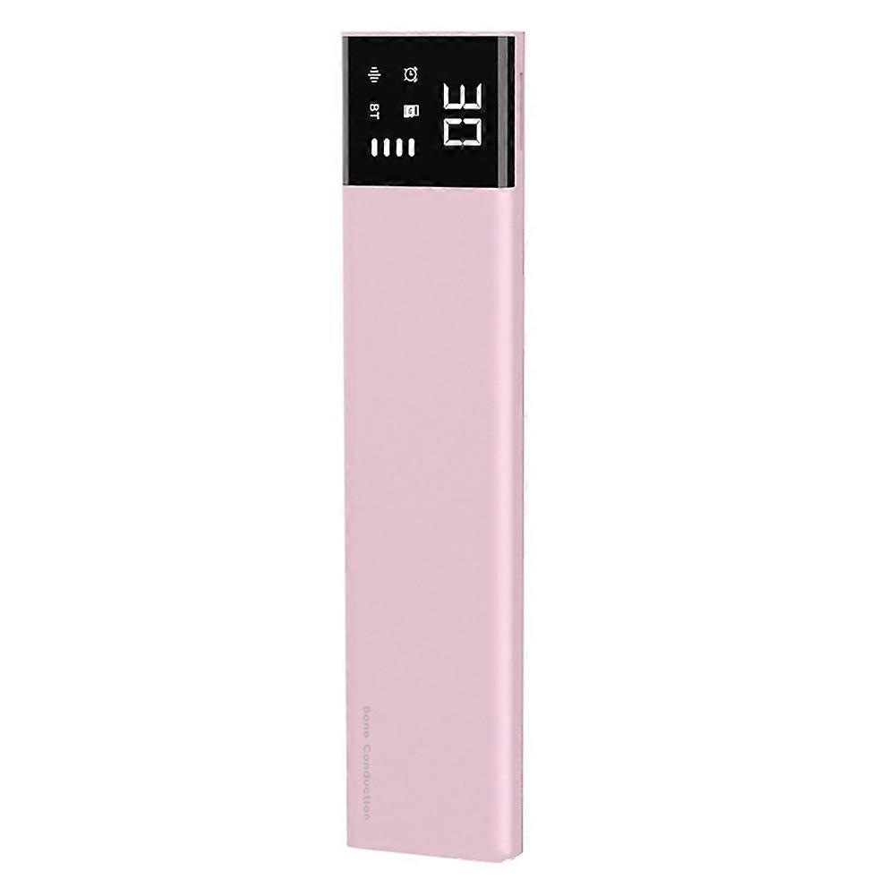 Bluetooth-lautsprecher Mit Knochenleitungsfunktion Für Die Unterkissenbefestigung, 36 Weißrauschoptionen, Einschlafhilfe, Musikbox, Led-bildschirm, Mp3-player, Schlaftimer, Pink