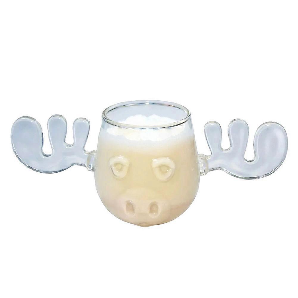 Doppelwandiger Becher Aus Wellglas, Design „der Weihnachtsbaum Hat Kugeln“, Einzeln Verpackter Kaffeebecher, Design „weihnachtswanderung“.