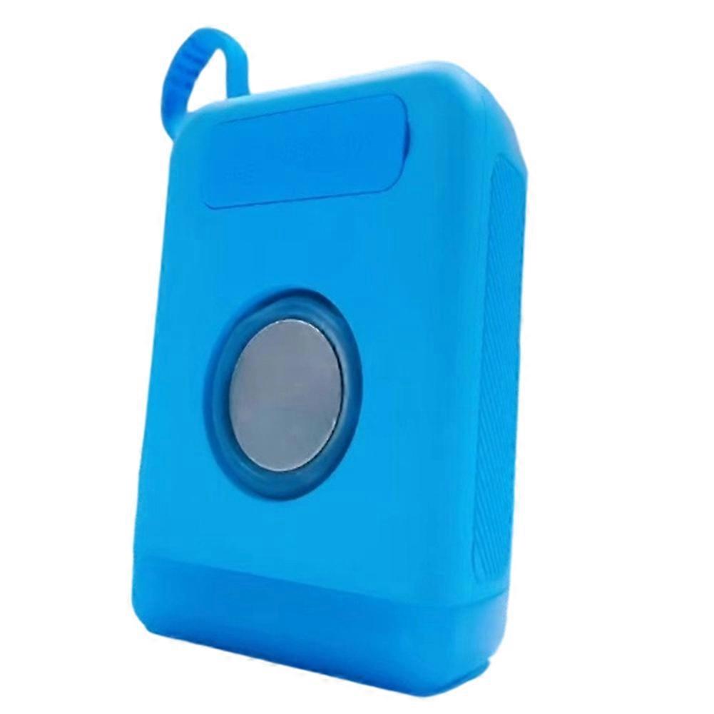 Mini-bluetooth-lautsprecher Für Den Außenbereich, Leicht, Stoffbezogen, Mit Subwoofer, Blau.