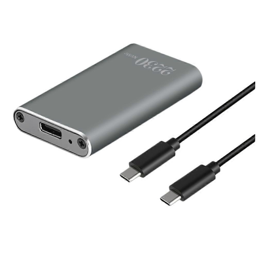 M.2 Nvme Ssd-gehäuse – Aluminium-ssd-gehäuse Typ C 3.2 Gen2 10 Gbit/s Für M.2 Nvme 2230 Ssd
