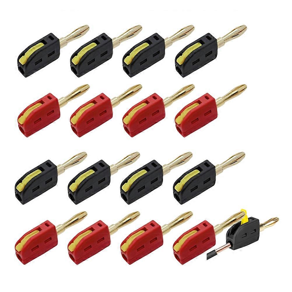 Packung Mit 20 Lötfreien Schnellverbindern Mit 4-mm-bananensteckern Für Elektrische Prüfungen Bis 32 A