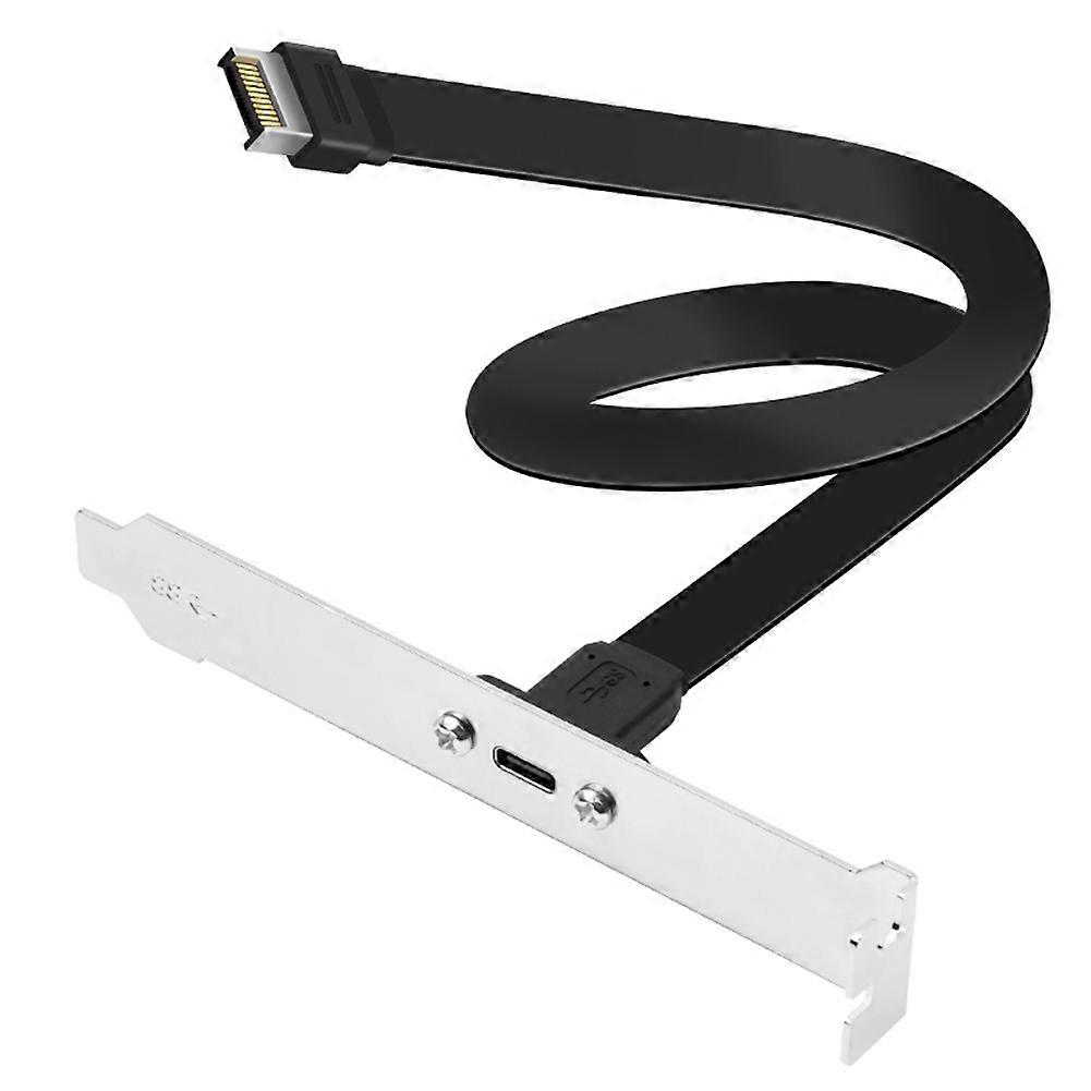 Usb-c-auf-usb-3.2-typ-e-verlängerungskabel (20 Gbit/s), 20-polig, Usb-typ-e-stecker, 30 Cm