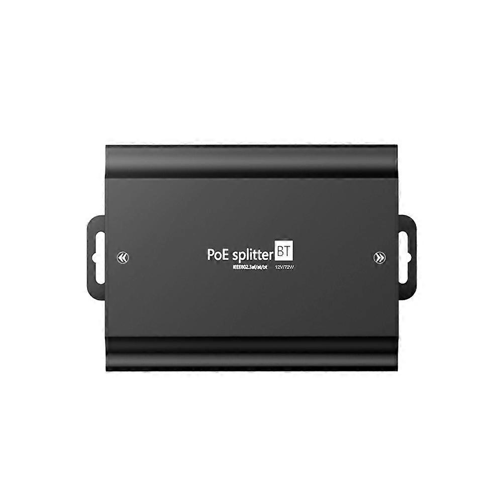 Gigabit-poe-splitter 48 V Auf 12 V, 6 A Für Ptz-kameras Und Access Points Leistungsstarkes Poe-netzteil Schaltprotokoll Maximale Leistung: 72 W