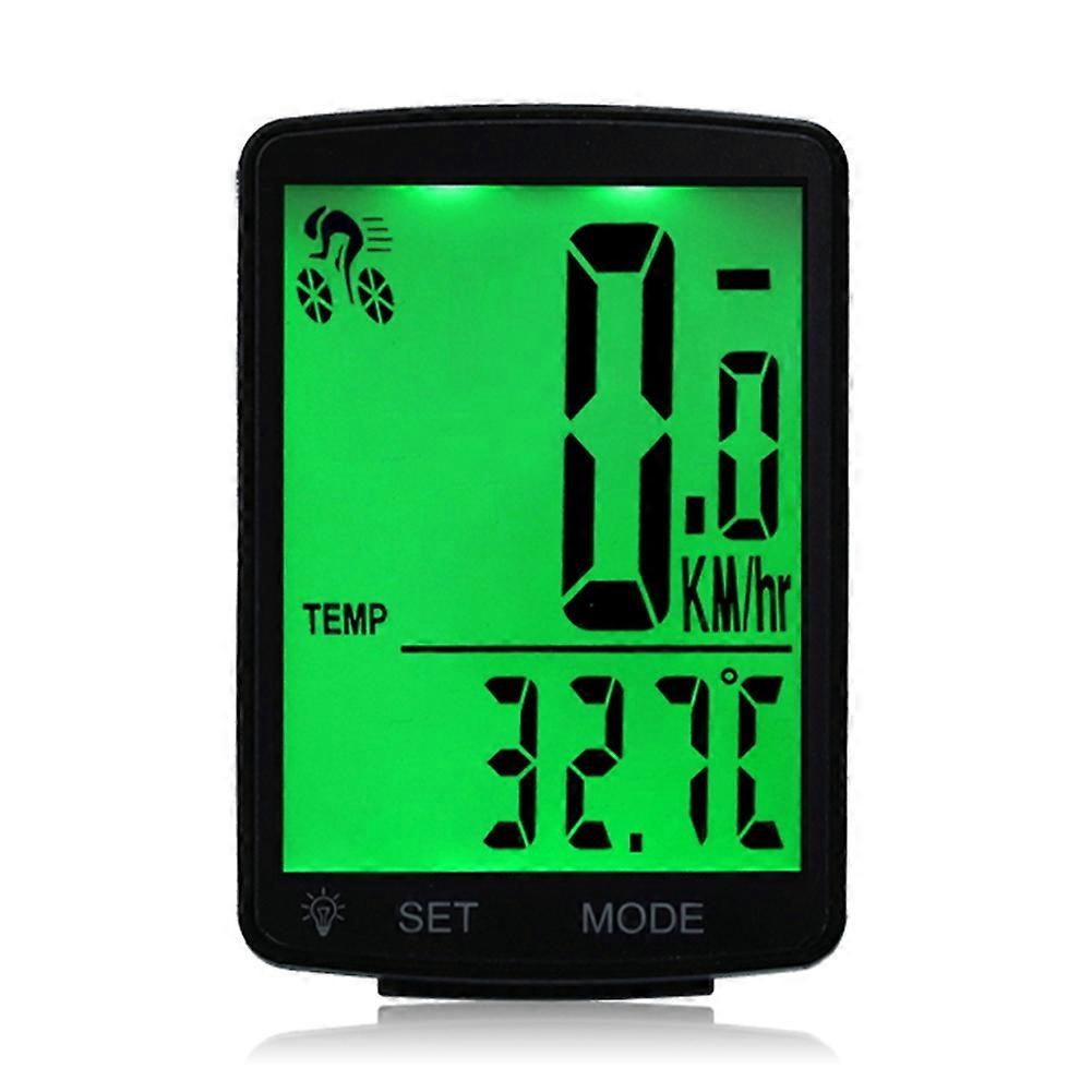 Fahrradcomputer Mit Hintergrundbeleuchtung, Geschwindigkeitsmesser, Multifunktionsdisplay Für Tag- Und Nachteinsatz, Misst Geschwindigkeit Und Distanz.