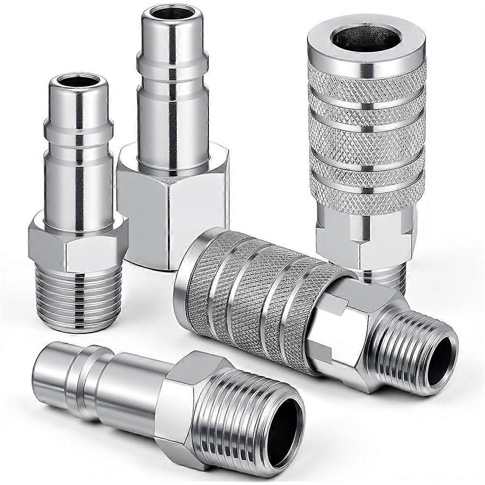 1/2"-luftschlauch-anschlussset, Industrielle Luftkupplung, Industrielle I/m-kupplung Mit 1/2"-mnpt-gewinde, Stopfen Mit 1/2"-npt-gewinde.
