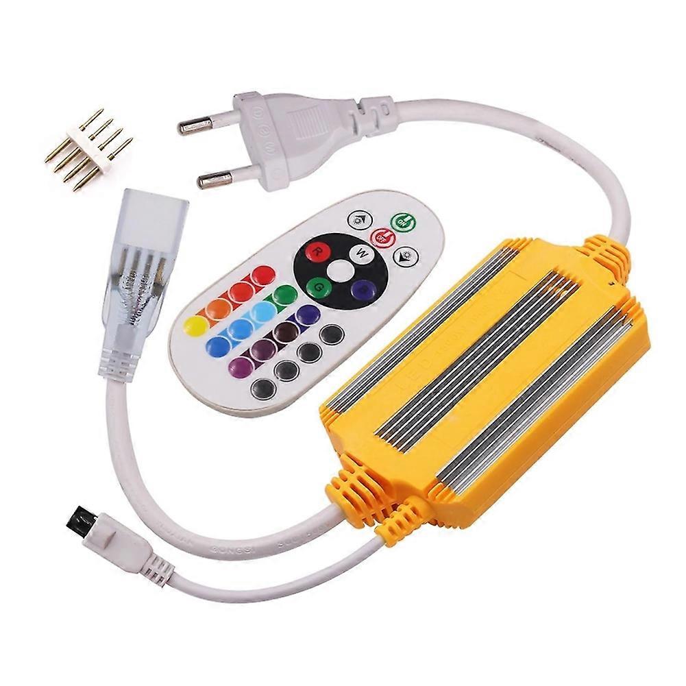1500-w-rgb-led-streifen-controller Mit 16-farben-dimmer, 24-tasten-funkfernbedienung (infrarot), Eu-stecker, Ip68 Wasserdicht